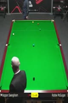 2025斯诺克武汉公开赛资格赛诺鹏·桑坎姆5-0罗比·麦奎根20250622
