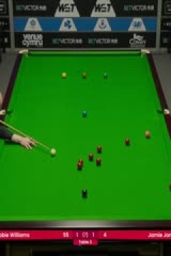 斯诺克威尔士公开赛32进16杰米·琼斯4-2罗比·威廉姆斯20250213