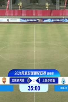 中国传承足球明星联赛 北京老男孩队VS上海老甲A明星足球队 20241110