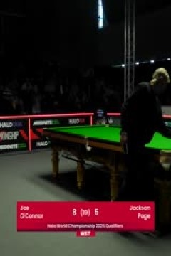 24-25赛季斯诺克世锦赛资格赛Day10 乔·奥康纳10-7杰克逊·佩奇(第二阶段) 20250417