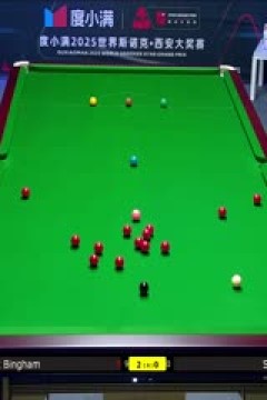 2025斯诺克西安大奖赛32进16斯坦·穆迪0-5斯图尔特·宾汉姆20251009
