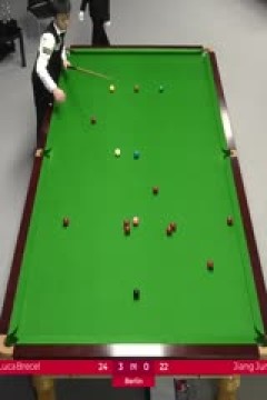 斯诺克德国大师赛64进32卢卡·布雷切尔5-2江俊20250129