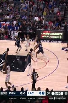 NBA季前赛 掘金VS快船 20231018