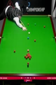 斯诺克世锦赛资格赛96进64杰米·琼斯10-7朱利安·勒克莱(第二阶段)20250411