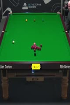 斯诺克威尔士公开赛阿尔菲·戴维斯4-1利亚姆·格雷厄姆20240212