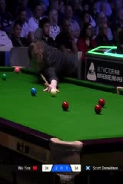 2025斯诺克北爱尔兰公开赛64进32吴宜泽4-3斯科特·唐纳森20251019
