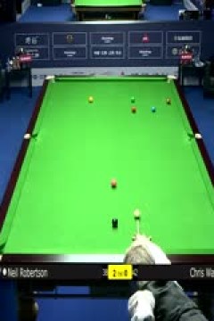 斯诺克世界公开赛16进8尼尔·罗伯逊5-1克里斯·沃克林20240321