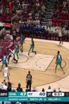 NBA夏季联赛 黄蜂VS尼克斯 20240714