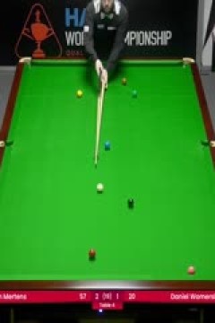 斯诺克世锦赛资格赛128进96本·米尔滕斯6-2丹尼尔·沃莫斯利(第一阶段)20250407
