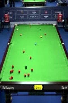斯诺克世界公开赛32进16丹尼尔·威尔斯5-3贺国强20240320