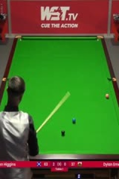斯诺克约翰·希金斯5-1迪伦·埃默里20230905(李照)
