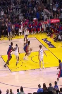 NBA季前赛 活塞VS勇士 20241014