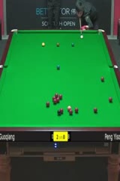 斯诺克苏格兰公开赛资格赛彭奕淞0-4贺国强20231102