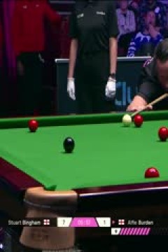 斯诺克单局限时赛16强至决赛斯图尔特·宾汉姆8-63阿尔菲·博登20251214