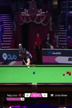 斯诺克单局限时赛64进32庞俊旭43-7乔丹·布朗(乔迁)20251212